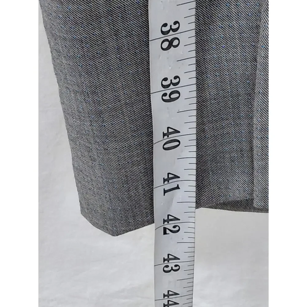 Mino Lombardi 100% Wool Made in Italy Gray Dress Pants Men See Measurement